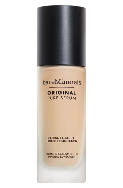 Shop Bareminerals Original Pure Serum Radiant Natural Liquid Foundation Mineral Spf 20 In Fair Neutral 1.5