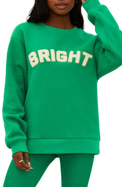 Shop Beach Riot Bright Appliqué Sweatshirt In Jelly Bean