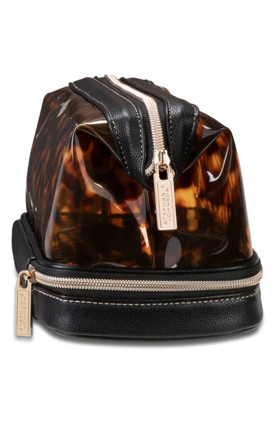 Shop Stephanie Johnson Miami Tortoise Shell Pattern Hanna Travel Organizer In Black/brown