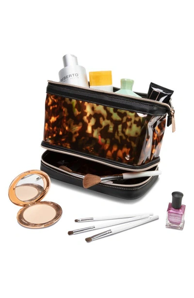 Stephanie Johnson Miami Tortoise Hanna Travel Organizer In Black/brown