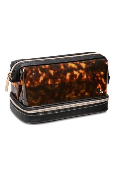 Shop Stephanie Johnson Miami Tortoise Shell Pattern Hanna Travel Organizer In Black/brown