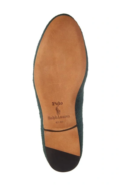Shop Polo Ralph Lauren Paxton Old Fashioned Needlepoint Slipper In New Forest/ Polo Bar