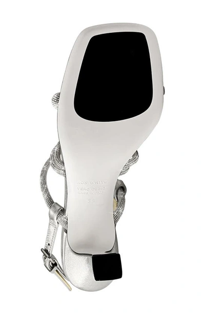 Shop Ron White Amelia Crystal Embellished Weatherproof Sandal In Silver