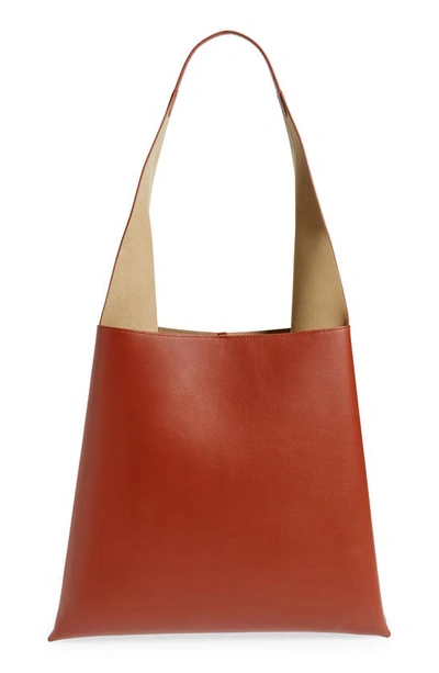 Shop Ree Projects Nessa Leather Tote In Cognac