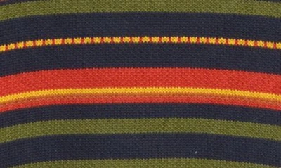 Shop Schott Nyc Multistripe Crewneck Sweater In Coral