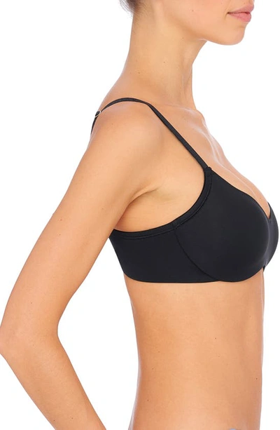 Natori Comfort Wireless Contour Bra Black 34dd In Black
