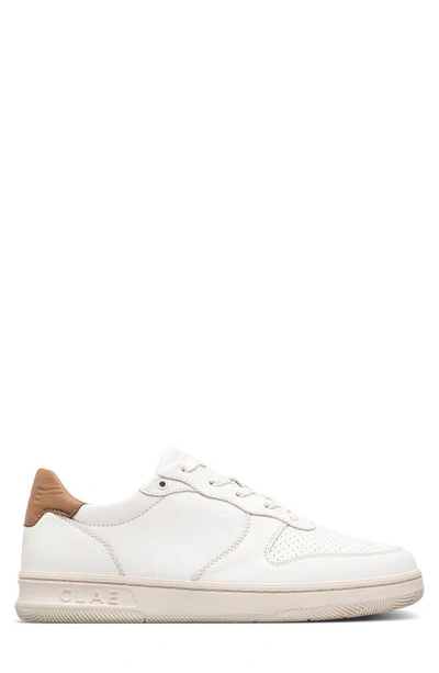 Shop Clae Malone Sneaker In Off-white Camel Brown