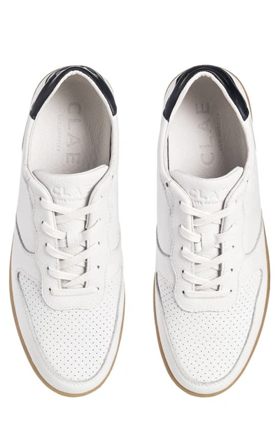 Shop Clae Malone Sneaker In White Navy Light Gum
