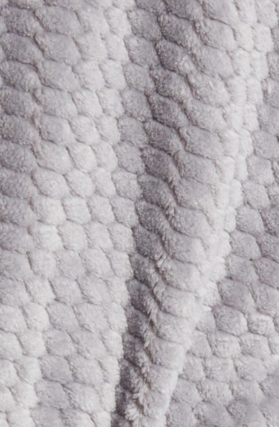 Shop Daniel Buchler Mosaic Shine Plush Robe In Grey