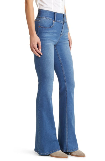 1822 Denim Fit & Lift High Waist Flare Jeans In Elsie