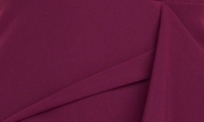 Kay Unger Brynn Ruffle Sheath Dress In Boysenberry