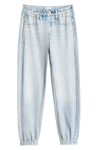 Shop Rag & Bone Miramar Faux Jeans Cotton Joggers In Meadowblue