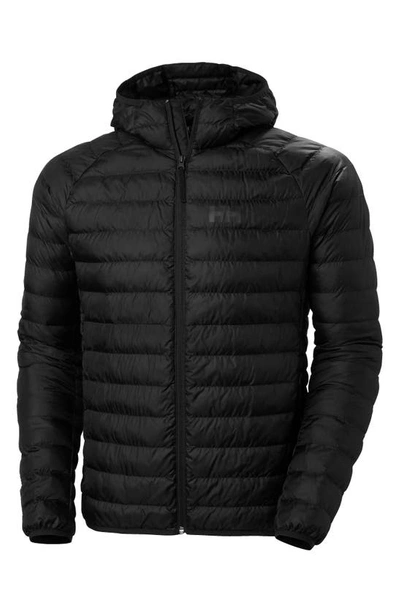 Shop Helly Hansen Banff Water Repellent Insulated Puffer Jacket In Black