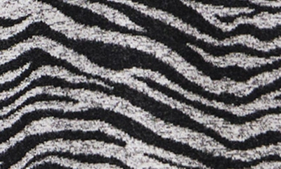Shop Desigual Safaruti Zebra Print Scrunch Neck Minidress In Black