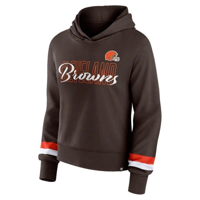 Shop Fanatics Branded  Brown Cleveland Browns Over Under Pullover Hoodie