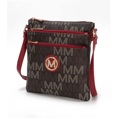 Shop Mkf Collection By Mia K Lemuel M Signature Crossbody Bag In Red