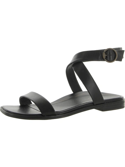 Shop Vionic Anaya Womens Leather Ankle Strap Strappy Sandals In Black