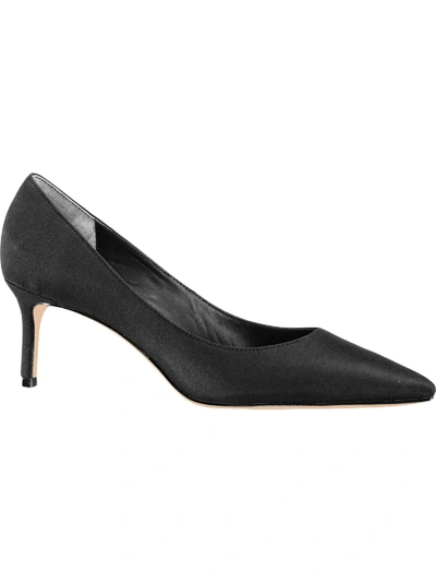 Shop Nina 60 Womens Pointed Toe Slip On Dress Heels In Black
