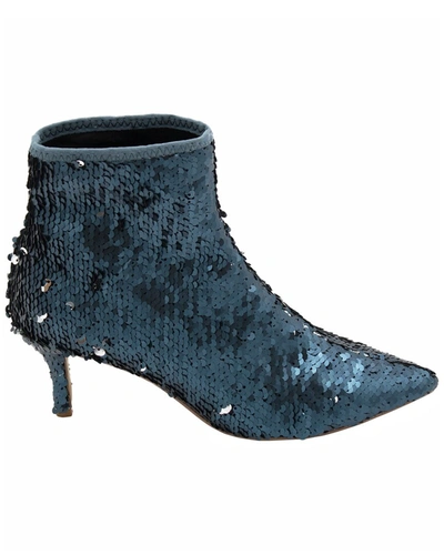 Charles By Charles David Women's Amstel 3 Sequin Point Toe Booties In Blue