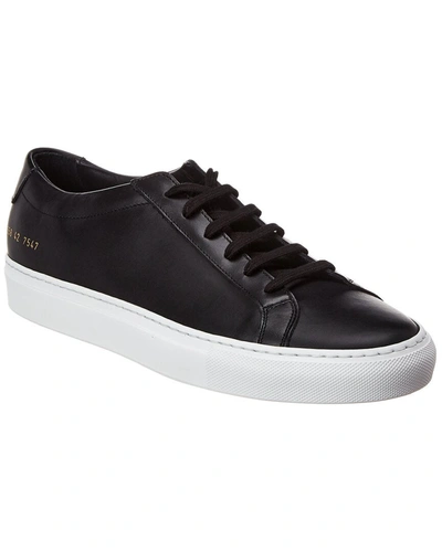 Shop Common Projects Achilles Leather Sneaker In Black