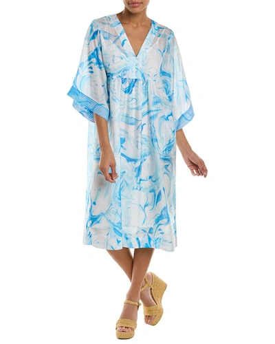 Shop Johnny Was Marble Ocean Silk Kimono Dress In Multi