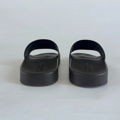 Pre-owned Bottega Veneta Chocolate Brown Rubber Quilted Slides