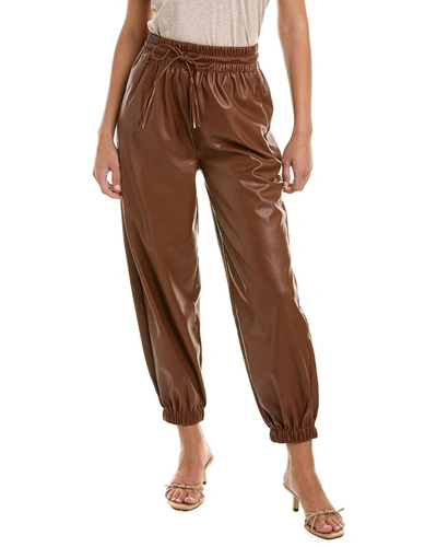 Shop Mother The Curbside Lounger Ankle Pant In Brown
