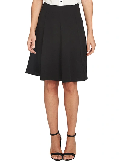 Shop Cece Womens Crepe Flounce A-line Skirt In Black