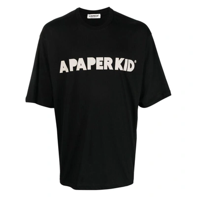 Shop A Paper Kid T-shirts In Black