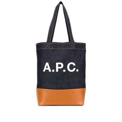 Shop Apc A.p.c. Bags In Blue/brown