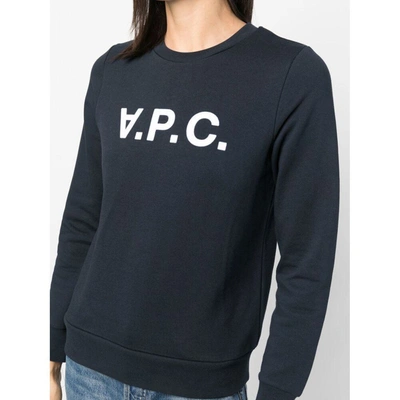 Shop Apc A.p.c. Sweatshirts In Blue