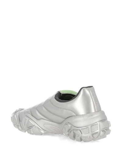 Shop Acne Studios Acne Sneakers In Grey/green