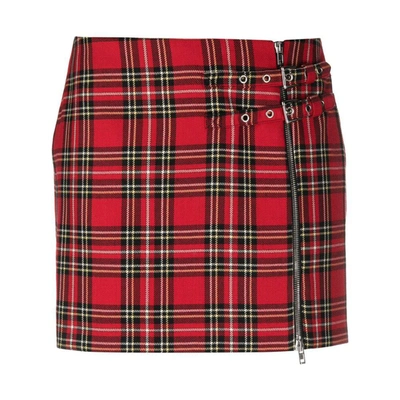 Shop Alessandra Rich Skirts In Red/black