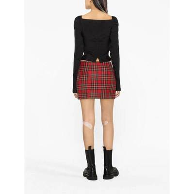 Shop Alessandra Rich Skirts In Red/black