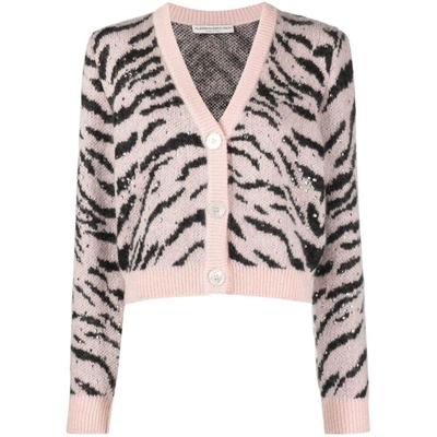 Shop Alessandra Rich Sweaters In Pink/black