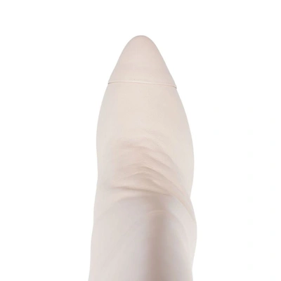 Alevì Knee-length 100mm Cone-heel Boots In Neutrals