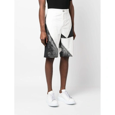Shop Alexander Mcqueen Shorts In White/black
