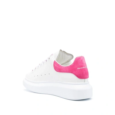 Shop Alexander Mcqueen Sneakers In White/pink