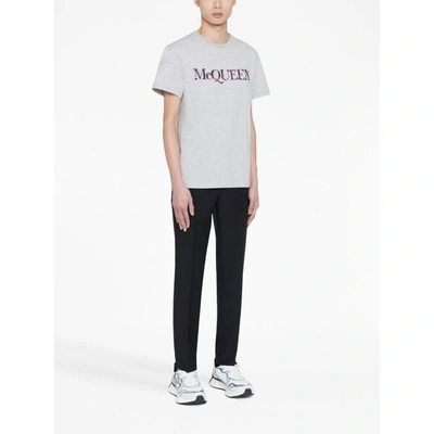 Shop Alexander Mcqueen T-shirts In Grey