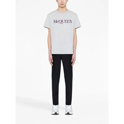 Shop Alexander Mcqueen T-shirts In Grey