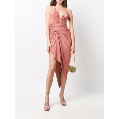 Shop Alexandre Vauthier Dresses In Pink/metallic