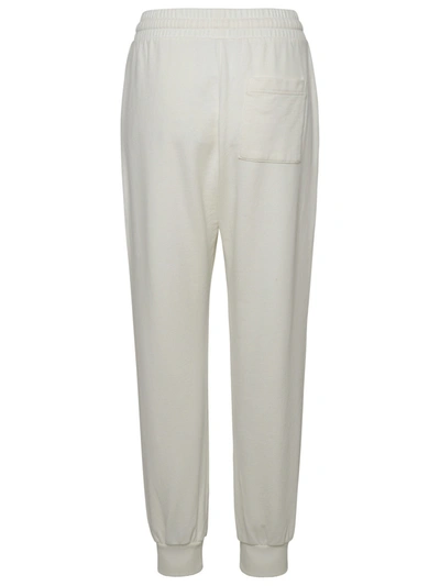 Shop Casablanca Woman Ivory Cotton Pants In White