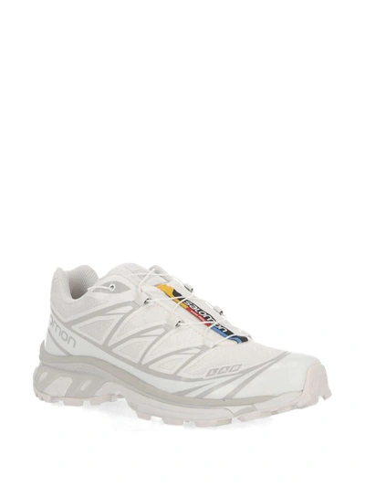 Shop Salomon Sneakers In White/white/lunar Rock