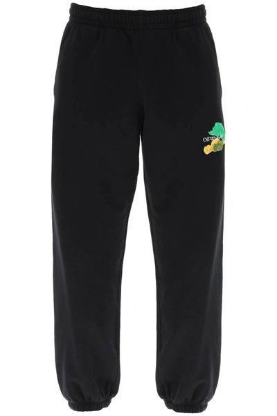 Shop Off-white 'brush Arrow' Sweatpants Men In Black