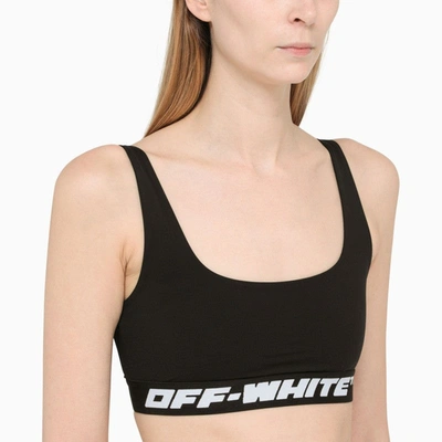Shop Off-whiteâ„¢ Off-white™ Black Cropped Sports Top Women