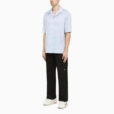 Shop Off-whiteâ„¢ Light Blue Cotton Shirt Men