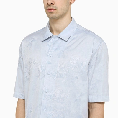 Shop Off-whiteâ„¢ Off-white™ Light Blue Cotton Shirt Men