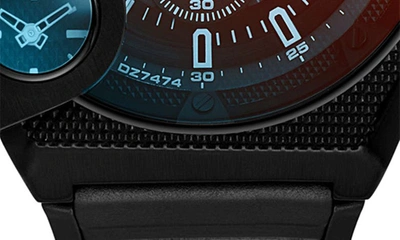 Shop Diesel ® Sideshow Chronograph Watch, 51mm In Black