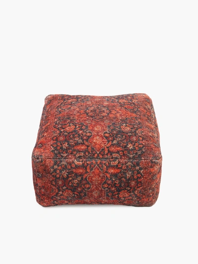 Shop French Connection Valentina Pouffe Red