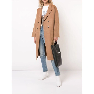 Shop Anine Bing Coats In Neutrals